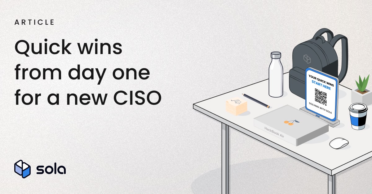 View of The CISO onboarding kit: AI quick wins for week-one